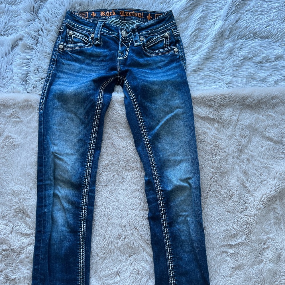 Rock revival jeans size 24 skinny (needs repaired)
